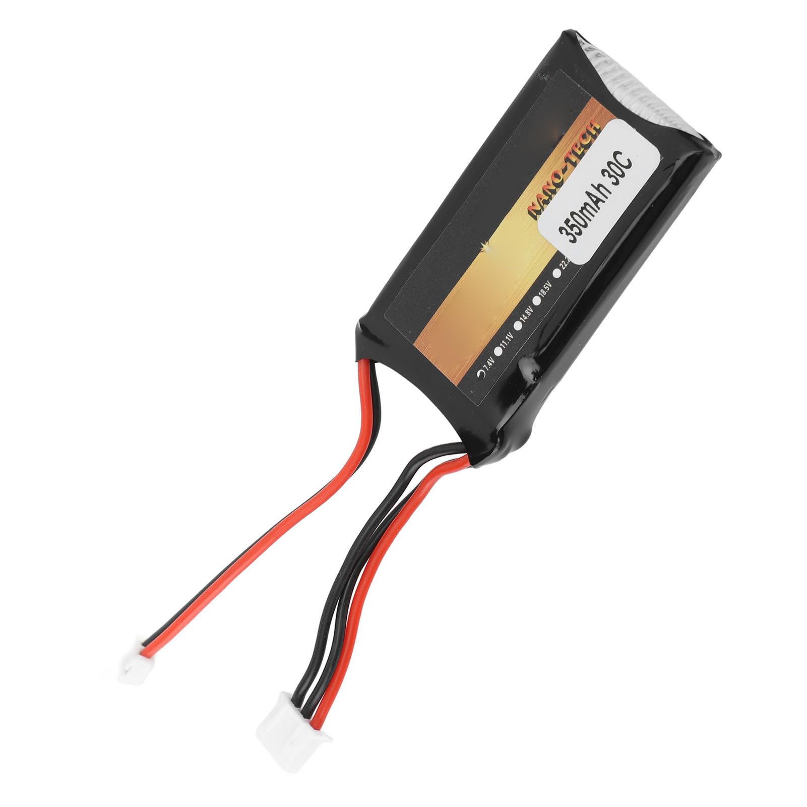 Batterie Lipo 7,4 V 350 MAh 2S, Conception Légère avec Protection Contre Les Surcharges et Protection Contre Les Courts-Circuits, Idéale pour Les Pièces de Rechange de Voiture Télécommandée