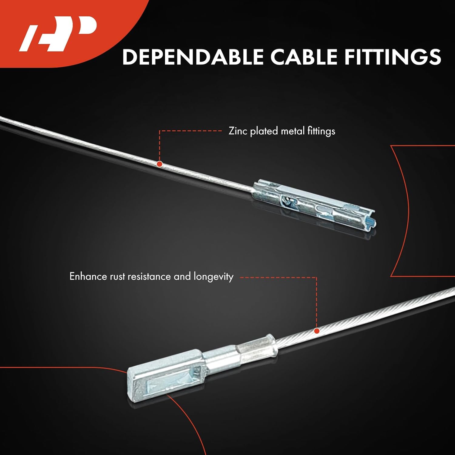 A-Premium Rear Passenger Side Parking Brake Cable Assembly Compatible with Ford and Lincoln Models: F-150 2006-2008, Mark LT 2006-2008