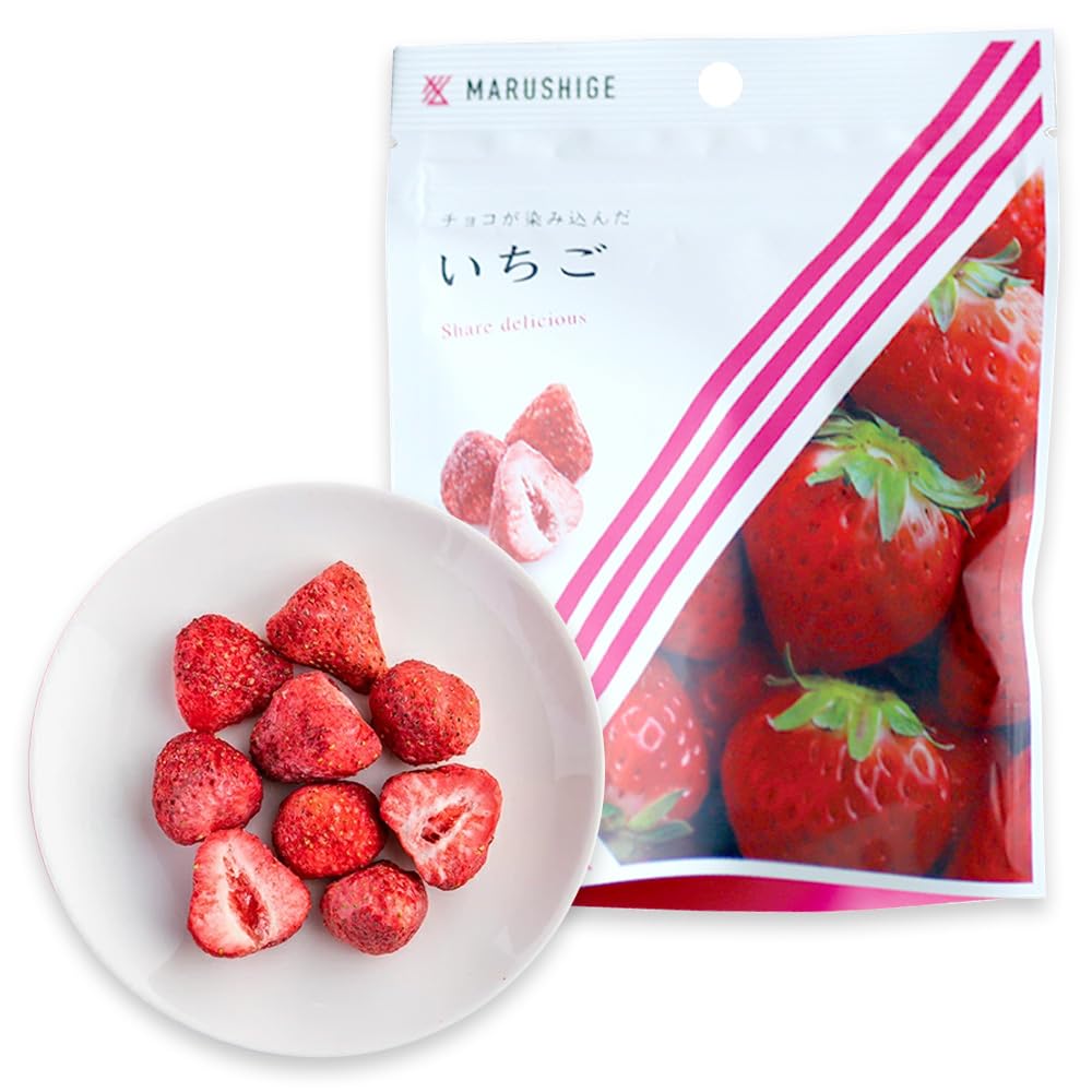 Amazon | 【まるしげ公式】チョコが染み込んだいちご 40g いちご