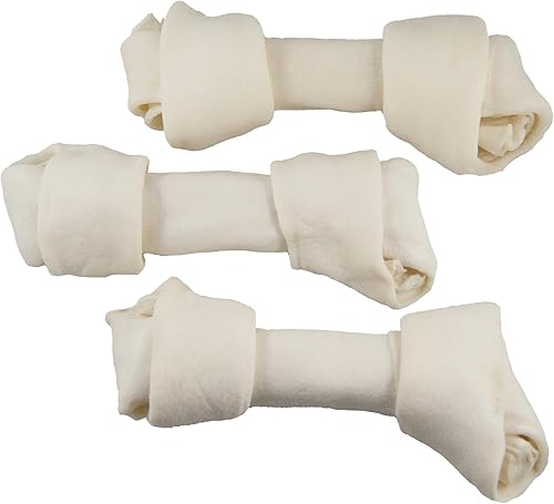 Huesos grandes de cuero crudo de 8 a 9 pulgadas (15 unidades) Huesos naturales de alta calidad para masticables de larga duración | Ganado