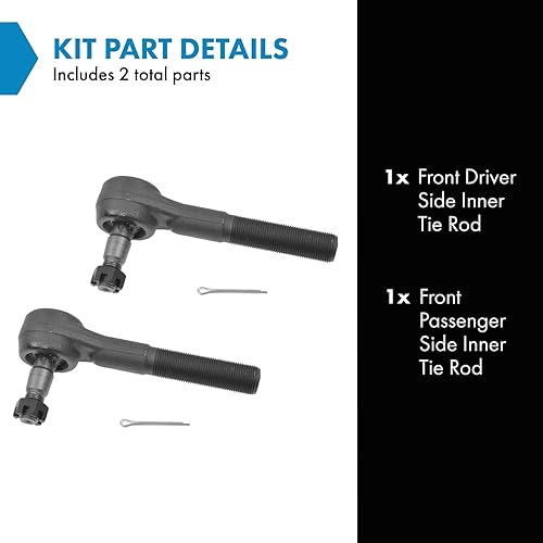 Miniatura 576 de TRQ Juego de barras de acoplamiento exteriores compatibles con Chevrolet Cruze Volt 2016-2019