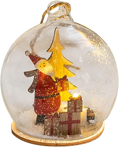 Adornos de decoración de Navidad 2023 colgante de escritorio atmósfera brillante de cristal luces nocturnas colgante RD2 mini elegante colgante al