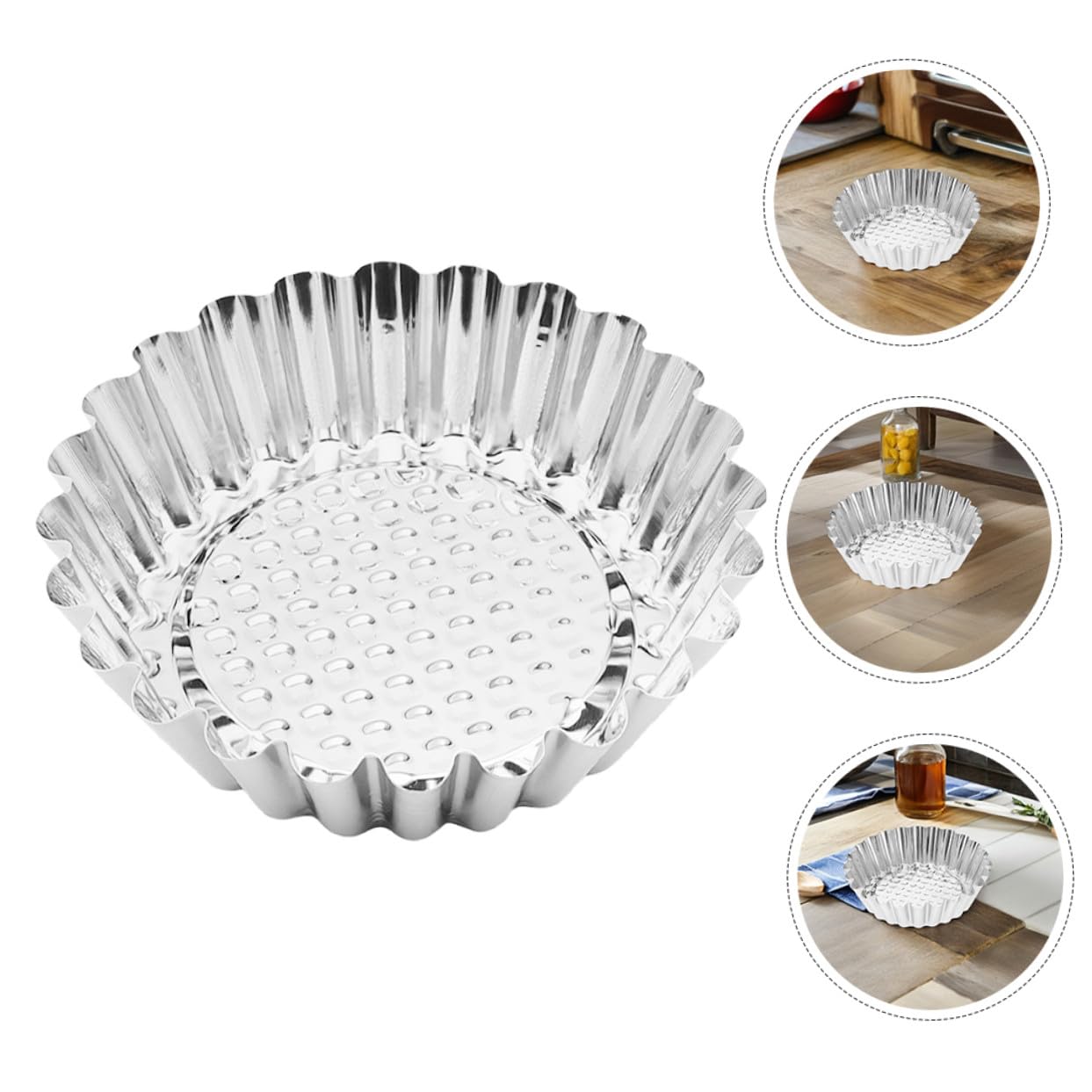 GLEAVI Moules à Tartelettes Miniatures 30 Pcs en Acier Inoxydable