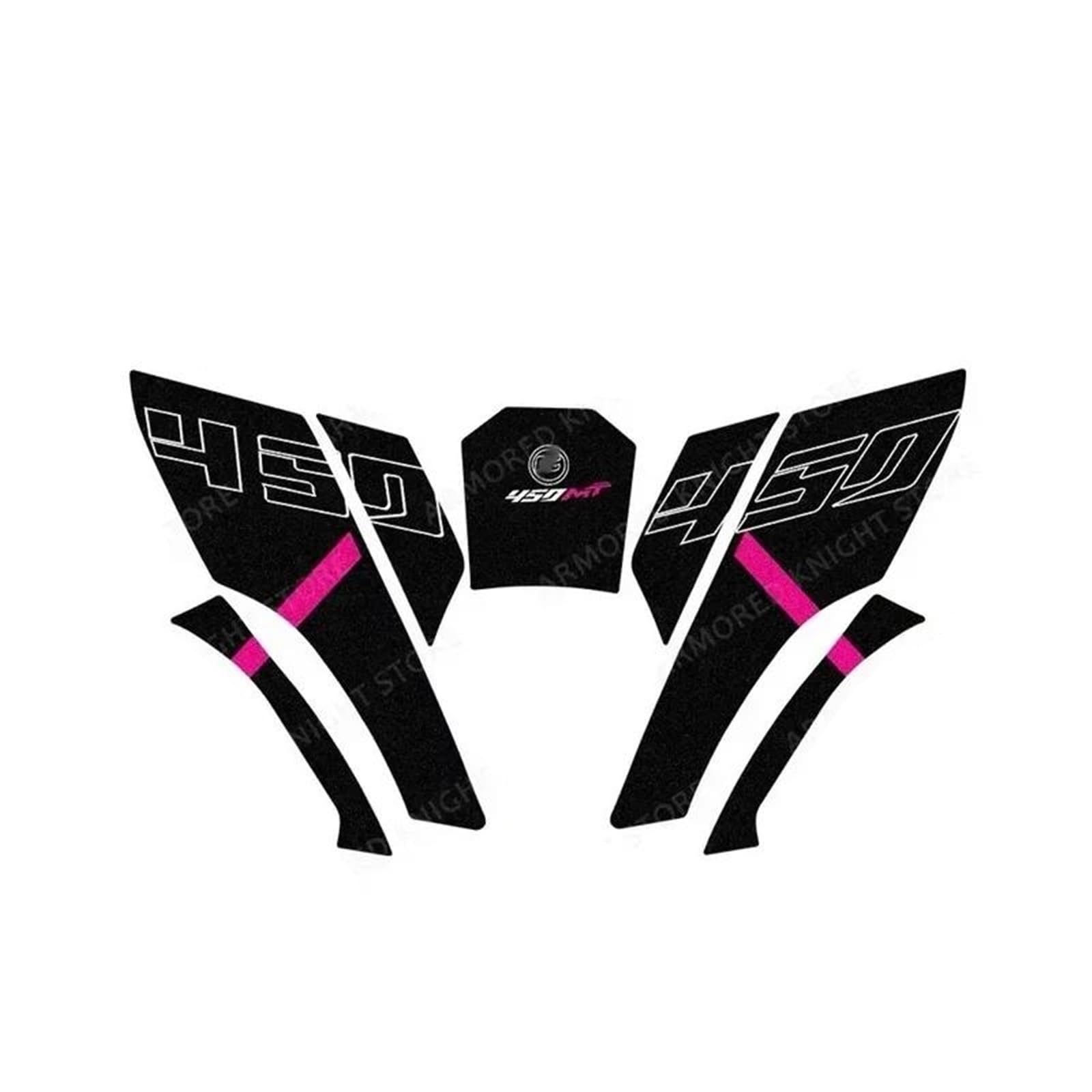 for CFMOTO 450MT 2024 Motorcycle Side Sticker Fuel Tank Decal Protector Traction Pad Cover Decoration Sets Fairing Sticker(Color8)