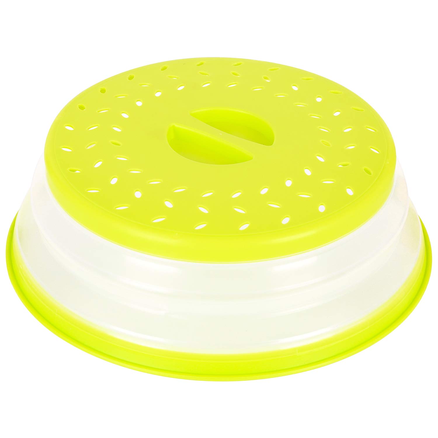 Collapsible Microwave Cover, Easy Grip Food Splatter Cover Colander ...