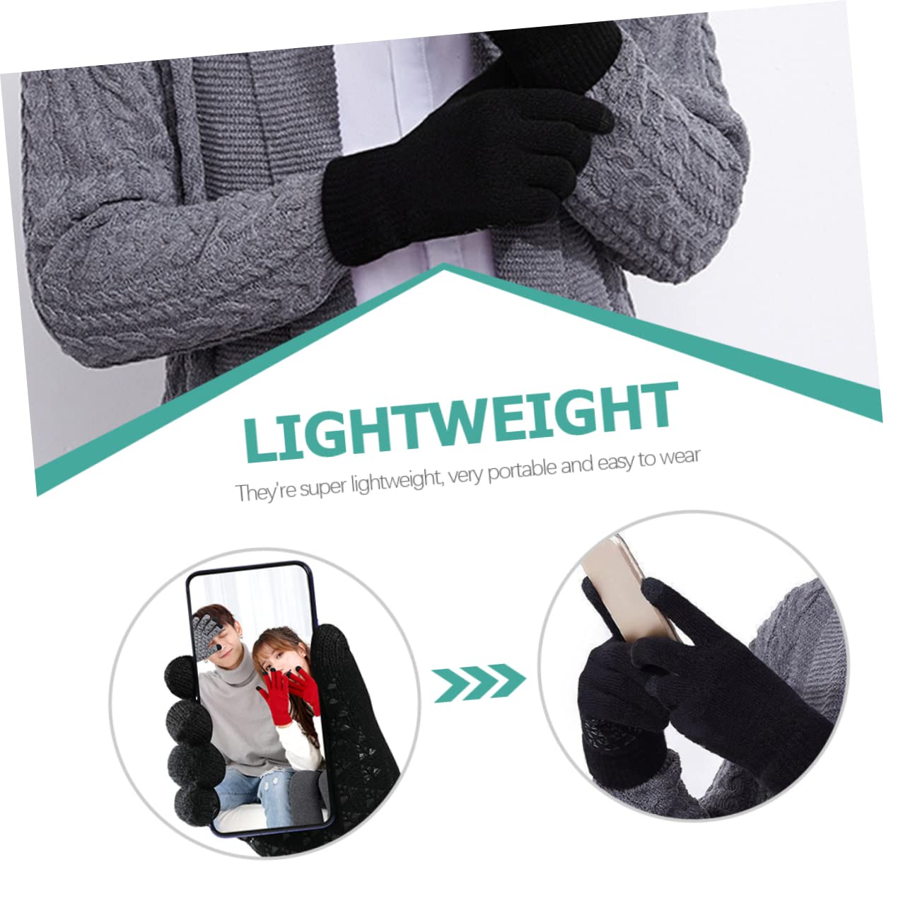 GALPADA 4 Pares Guantes Térmicos para Pantalla Táctil guantillas Gimnasio Gloves Winter cálidos Guantes de Fitness Guantes de Pesca Reutilizables Guantes de Montar Espesar Guantes de Pesca