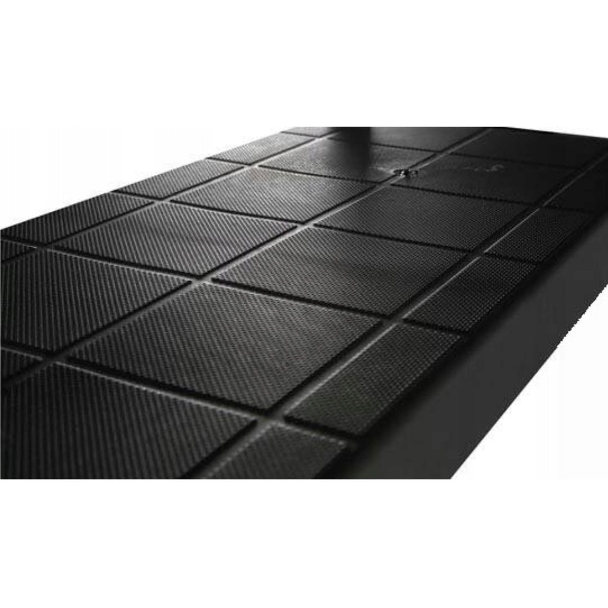 INTEC - Étagère de Rangement 4 Niveaux Noire modulable Polypropylène Résistant Garage Buanderie
