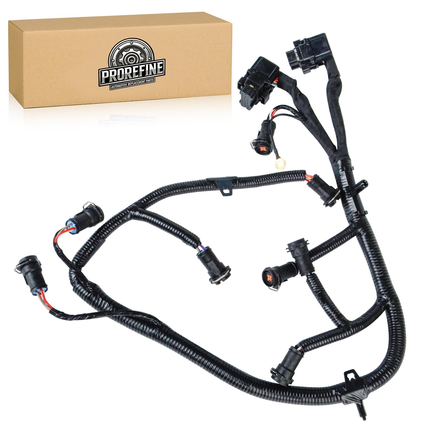 Upgraded FICM Fuel Injector Module Wiring Harness Compatible with Ford F250 F350 F450 F550 2003-2007 Excursion 2004-2005 6.0L Powerstroke Diesel Replace 5C3Z-9D930-A 5C3Z9D930A