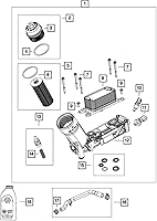 Vista 4 de 2011-2013 Chrysler Jeep Dodge Oil filter 3.6L Pentastar Engine MOPAR OEM