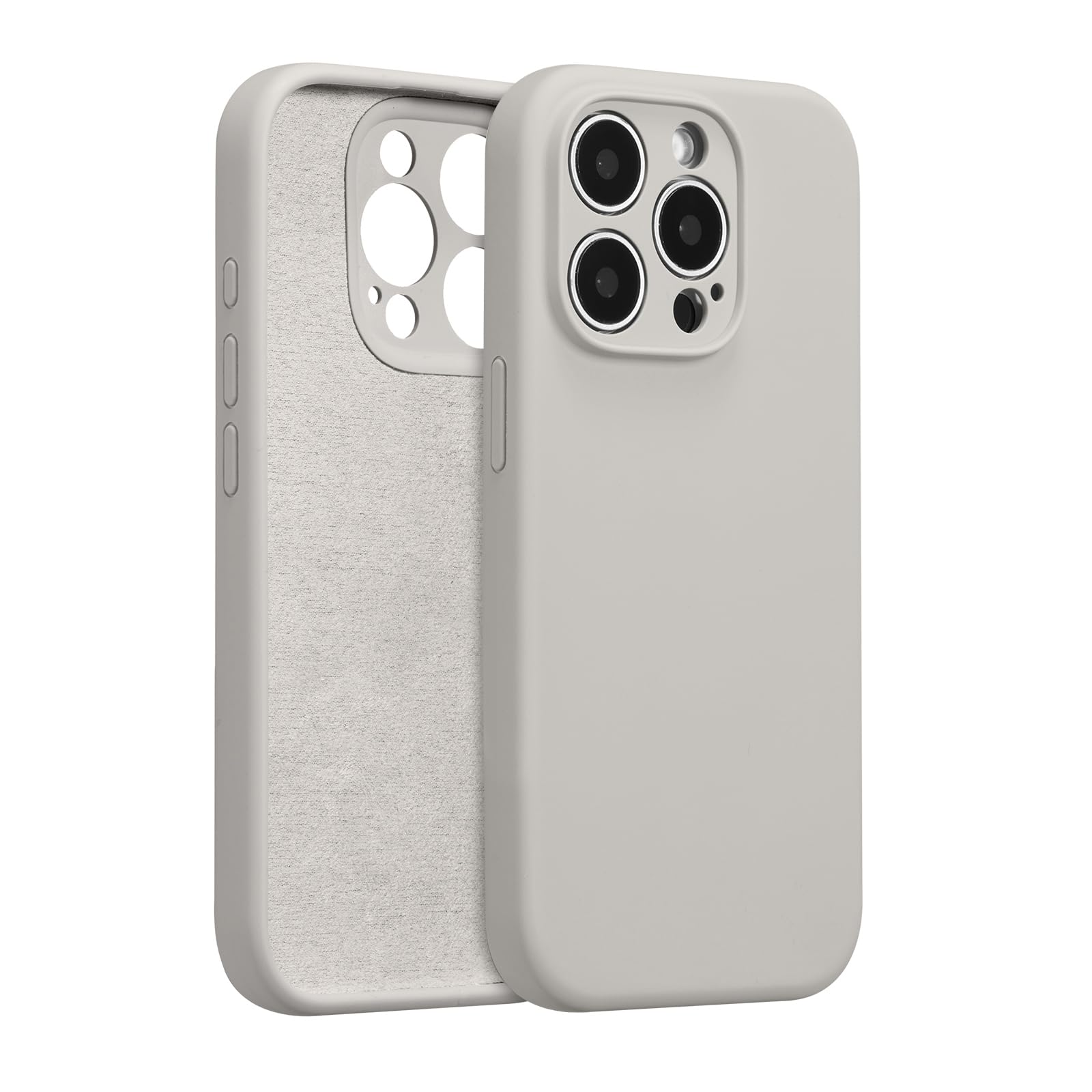 UCASONG for iPhone 14 Pro Case Silicone,with [Full Camera Protection][Soft Anti-Scratch Microfiber Lining],Liquid Silicone Ultra Slim Shockproof Phone