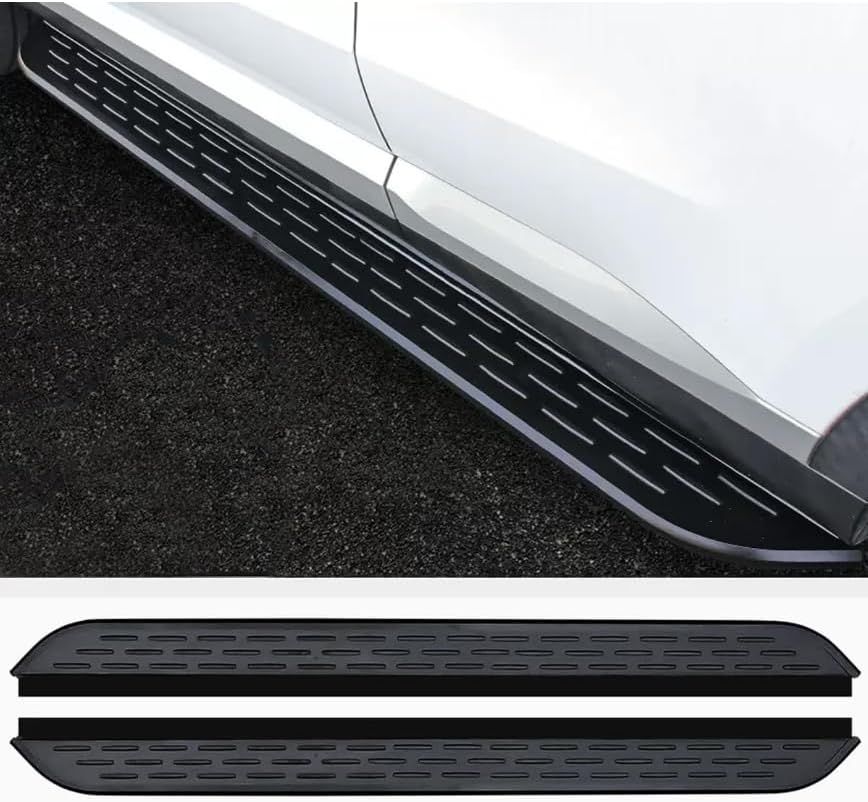 2 pcs Nerf Bars Side Steps fits for BYD Sealion 7 EV 2024 2025 2026 Running Board Side Step Nerf Bar Pedal Running Board Aluminium Silver (with Brackets)