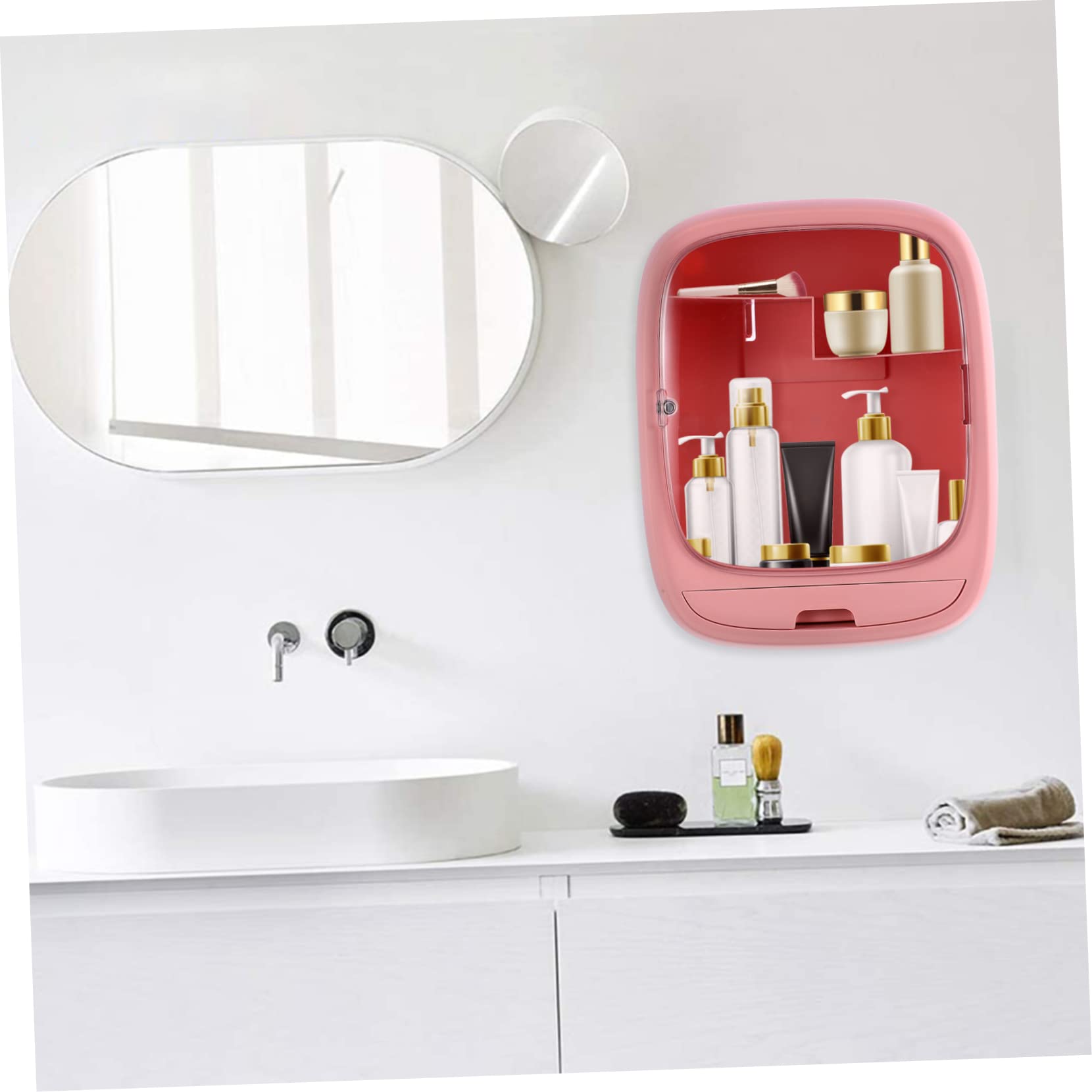 Garneck 1 Scatola Portaoggetti Da Parete Multifunzionale Da Appendere Alla Parete Per Il Bagno
