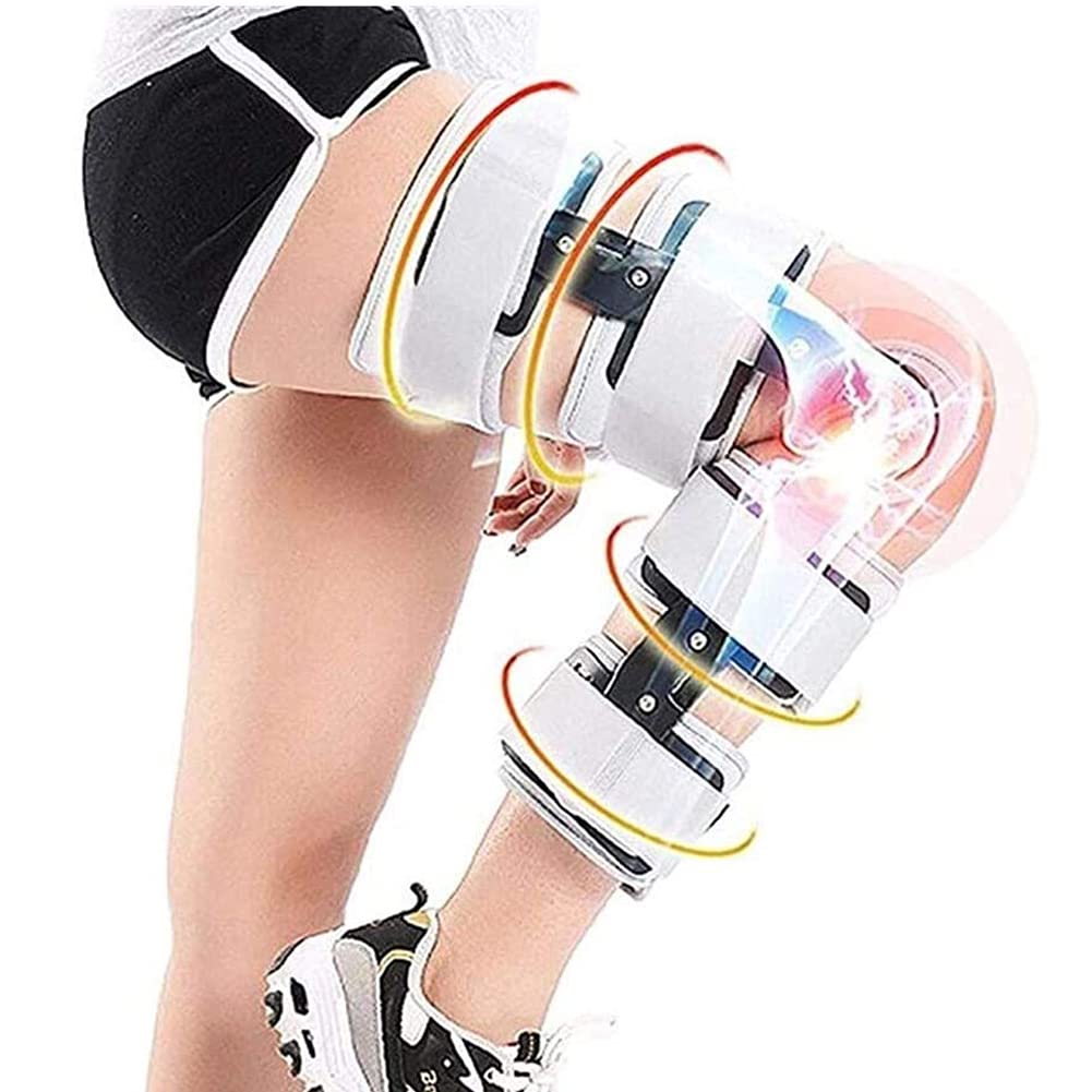 NGDFGR Post Op Knee Brace,Hinged Rom Knee Brace Adjustable Straps Knee Brace Support Knee Wraps For Arthritic/Acl/Meniscus Tear