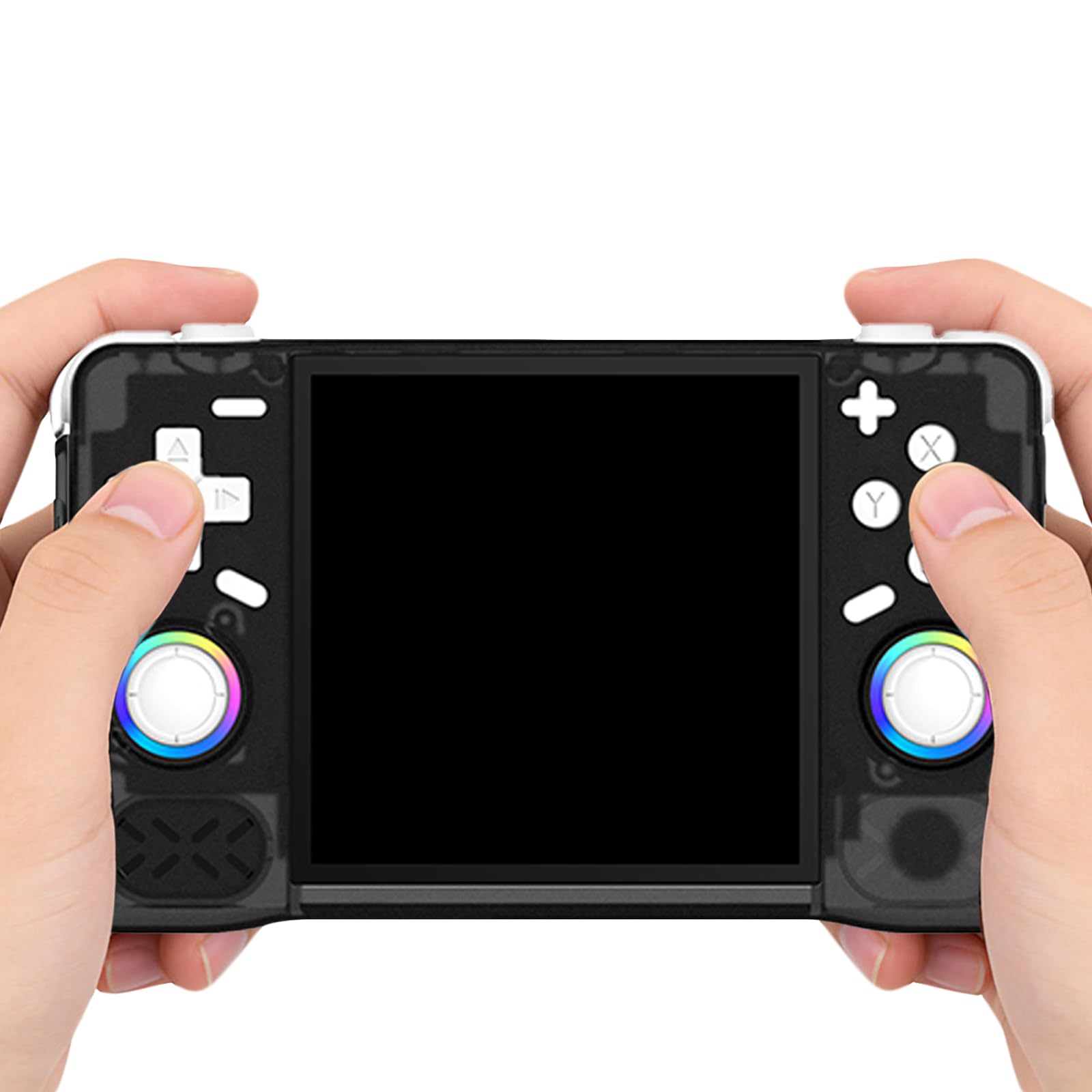 Console Giochi Portatile Retrogaming Emulatore Integrato Linux (nero) | Schermo IPS da 4 pollici, emulatore integrato, giochi retrò, WiFi, console portatile per viaggi e tempo libero