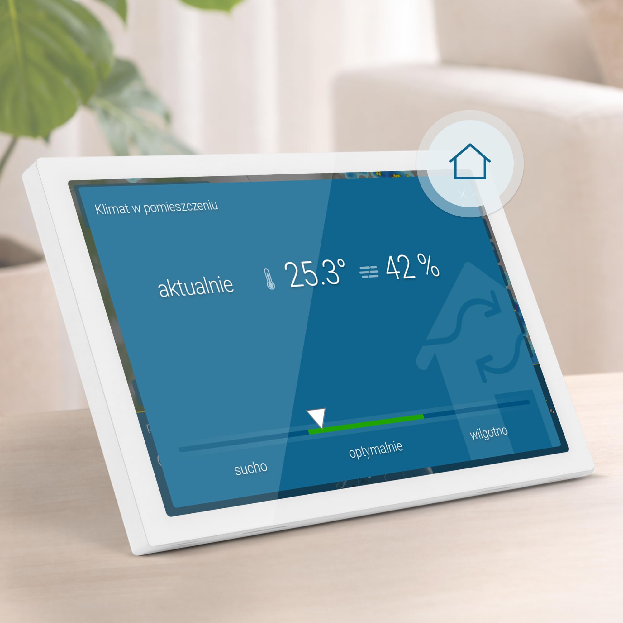 pogoda & radar home 4 – nowoczesna stacja pogodowa z radarem: animacja pogody na kolorowym wyświetlaczu HD, prosta obsługa, elegancki wygląd, radar opadów, alerty pogodowe i prognoza na 14 dni