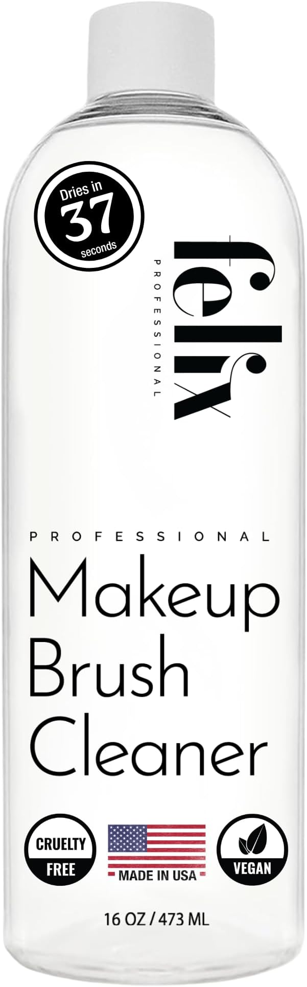 Makeup Brush Cleaner - Deep clean Quick Dry - Ideal for Cleaning and Odorizing Natural and Synthetic Make-up Brushes (16 oz)