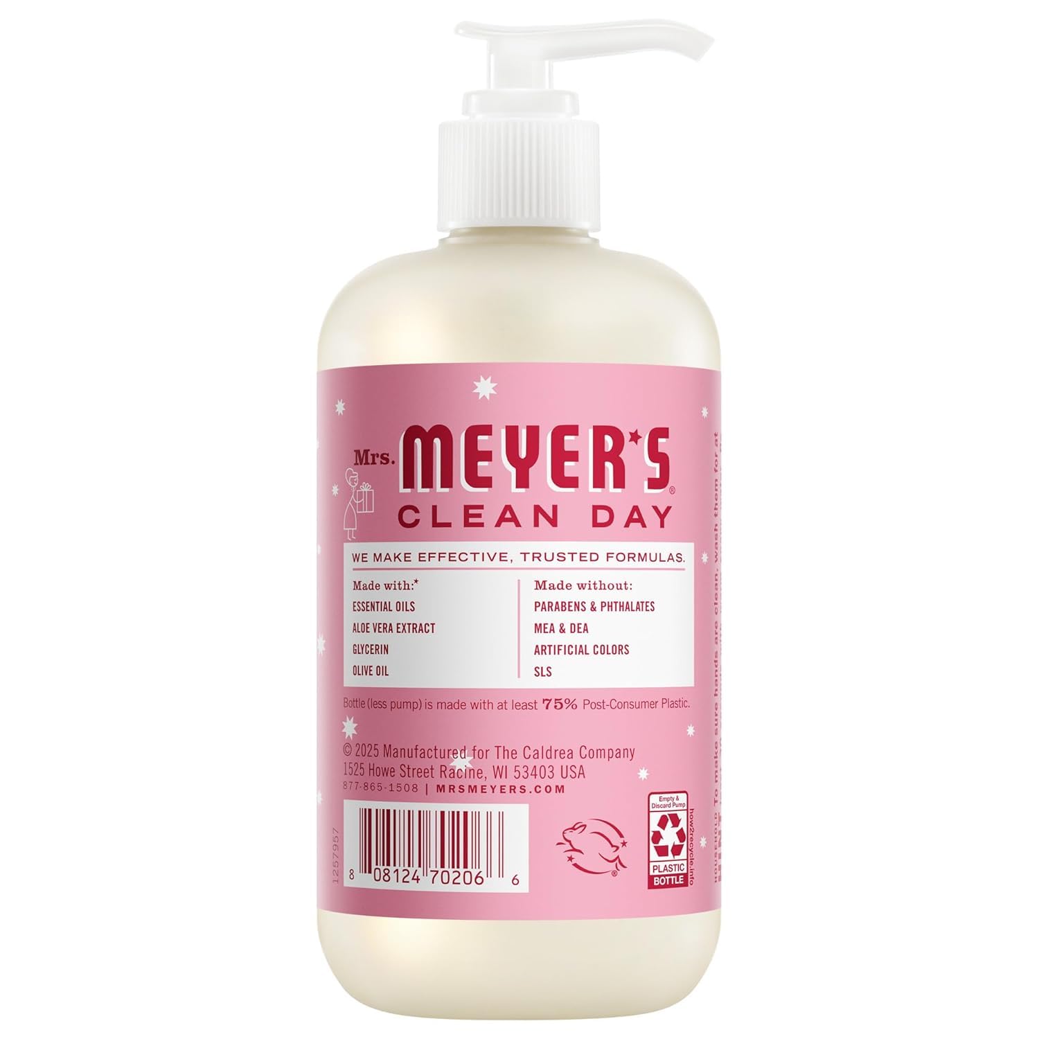MRS. MEYER'S CLEAN DAY Holiday Hand Soap Bundle (Gingerbread + Iowa Pine + Peppermint + Snow Drop)