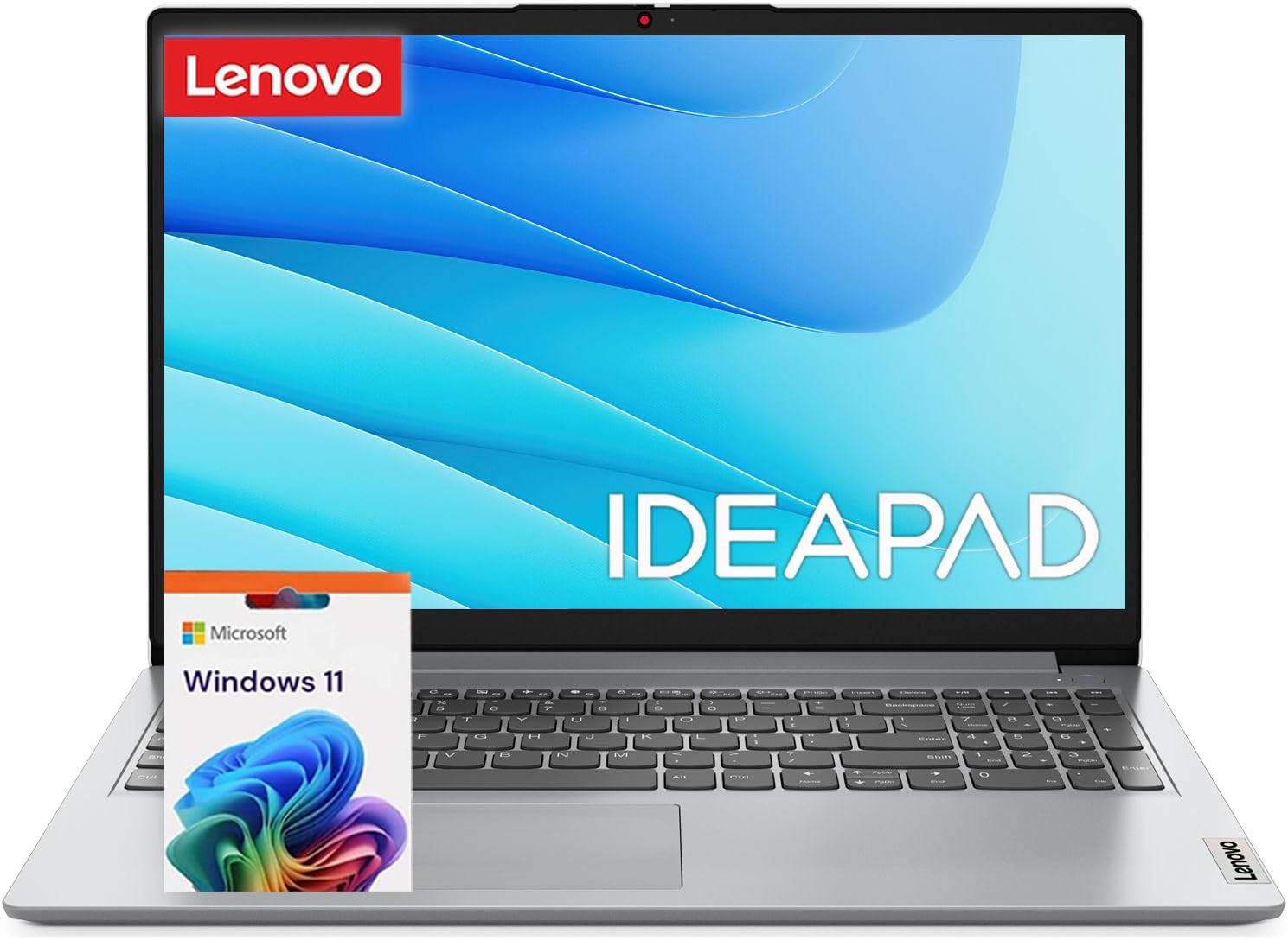 Lenovo IdeaPad Slim • 15.6" Business Laptop • 8GB DDR4RAM • 256GB SSD • Intel Processor • Privacy Shutter • Dolby Audio • Copilot AI • Windows 11 • Study & Everyday Use