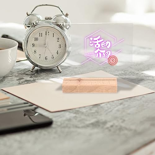 Miniatura 3 de Tablero de notas acrílico, lámpara de noche, tablero de mensajes, tablero de notas borrable, tablero de mensajes para el hogar, tablero de madera,