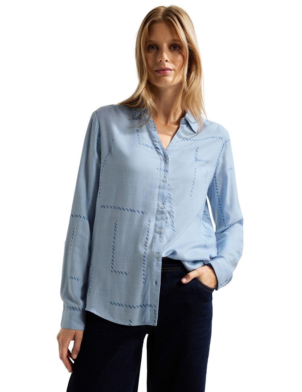 CecilWomen's Printed Shirt Blouse