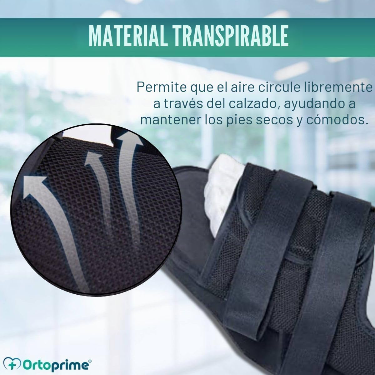 OrtoPrime Zapato Postoperatorio en Talo Ajustable - Calzado ortopédico para operación del pie - Zapato BILATERAL Postquirúrgico (TALLA L (42-44) (Paquete de 2)