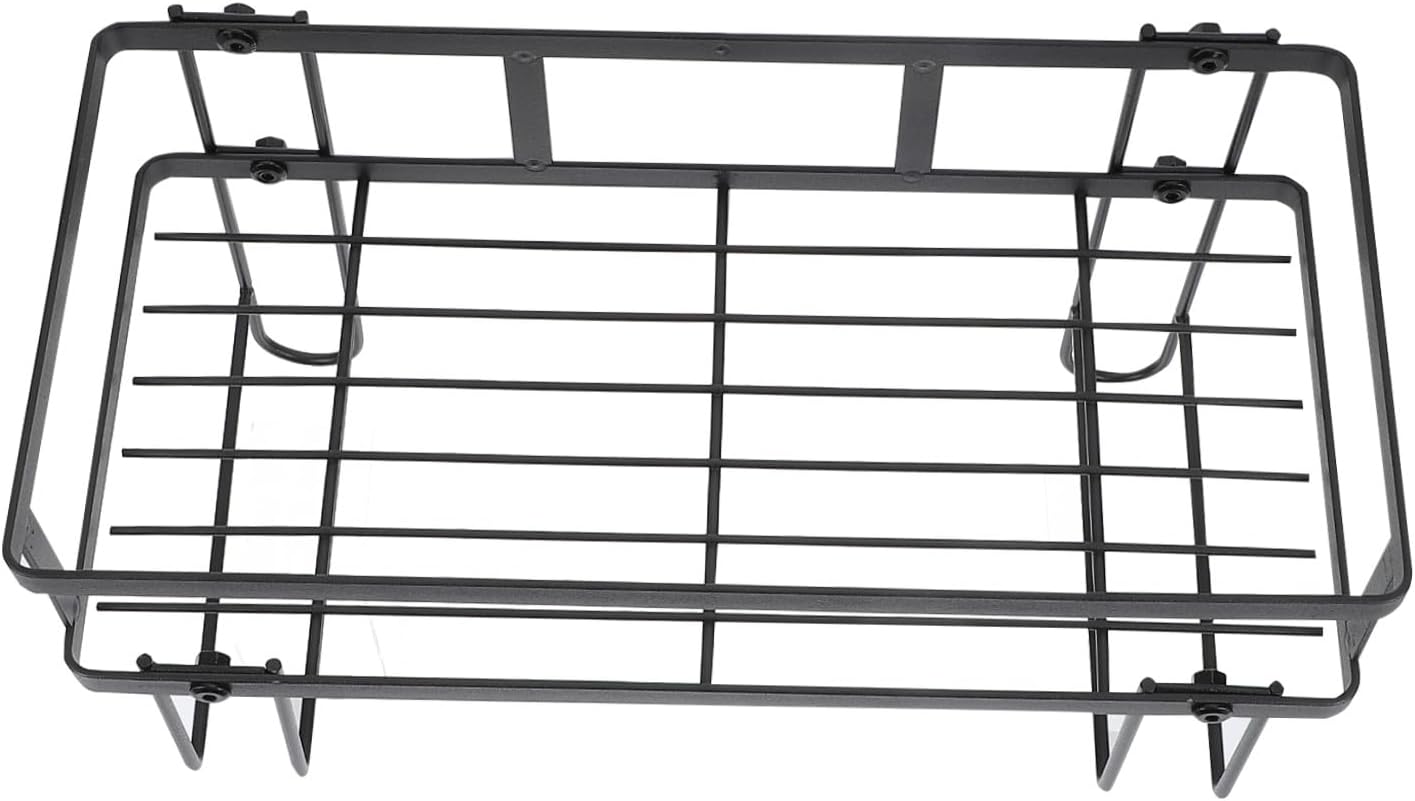 Single-Layer Toilet Rack Storage Tiers Bathroom Shelf Over for Toilet Shelves Carbon Steel Black