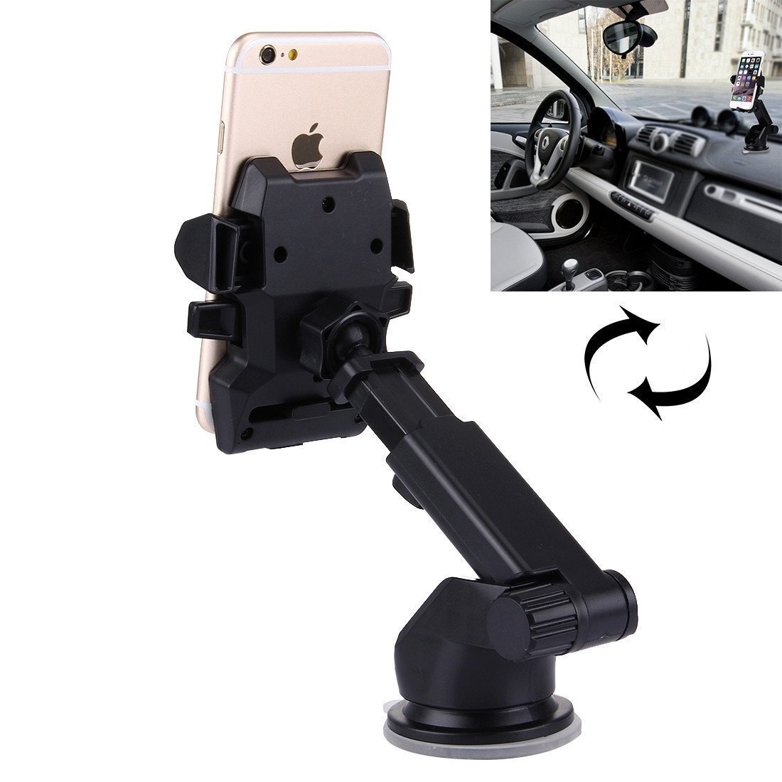 FABULAAS Mobile Phone Holder Car Navigation Device Universal Long Rod