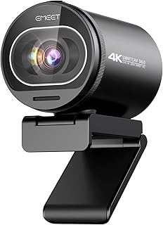 EMEET S600 4K Webcam for Streaming - Sony 1/2.5'' Sensor, PDAF Autofocus, 1080P@60FPS, 2 Noise Reduction Mics, Built-in Pr...