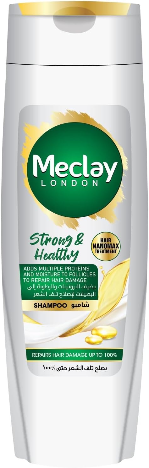 Meclay London Strong & Healthy Sulfate Free Shampoo 185ml