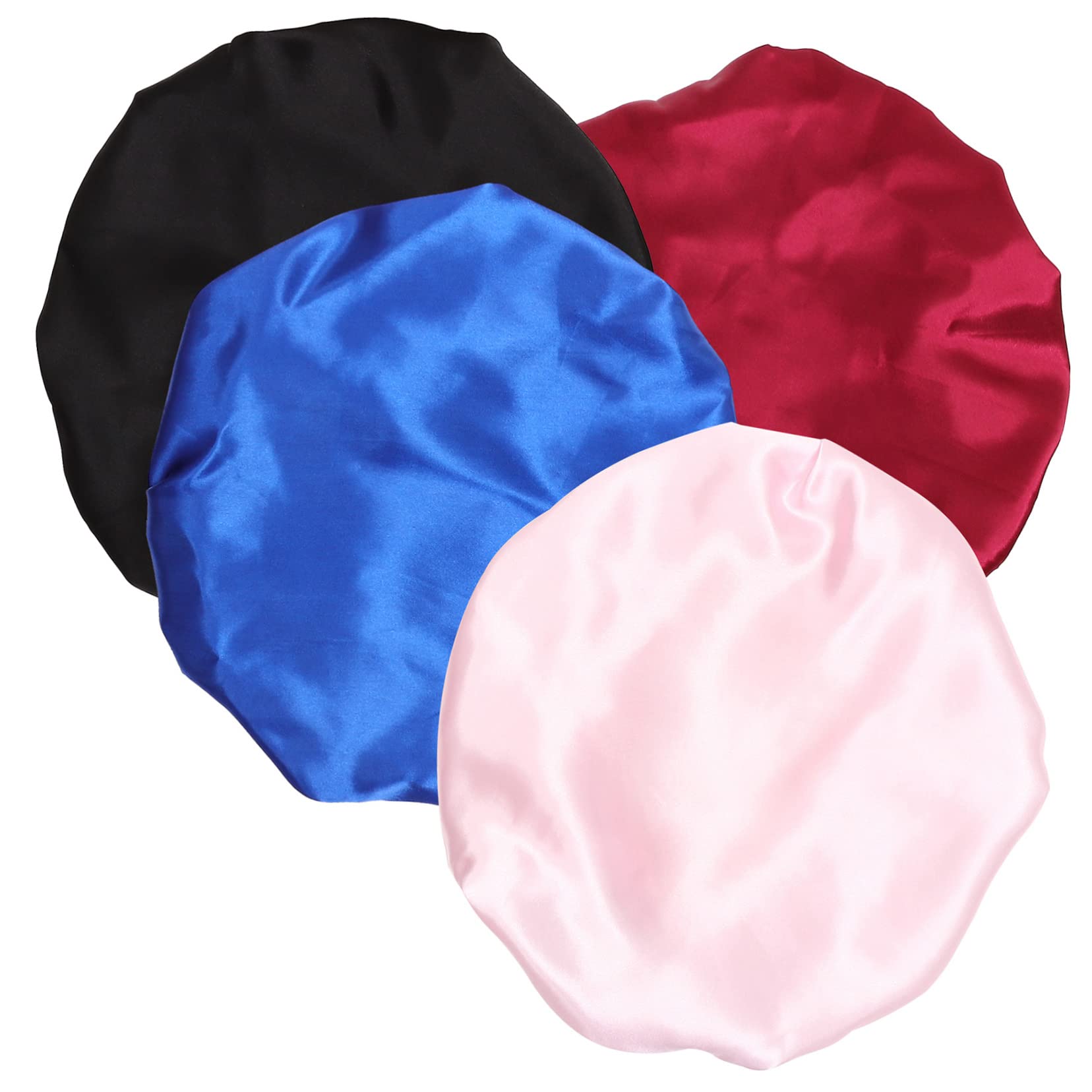 12 Pz Berretto Da Notte Berretto Di Protezione Cappello Da Salone Turbante Da Donna in Raso Cuffia Della Stazione Termale Ragazza Dormire Tessuto Elastico Copricapo