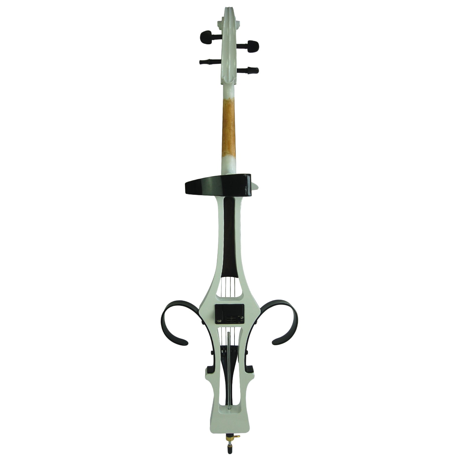 Aliyes Handmade Professionale Legno Massello Elettrico Violoncello 4/4 Full Size Silenzioso Elettrico Cello-Bianco
