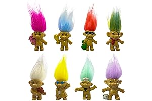 8PCS Troll Dolls - Vibrant and Nostalgic Collectibles