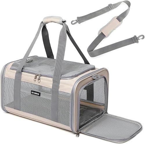 Transportador de mascotas aprobado por aerolíneas para gatos y perros pequeños, diseño transpirable y plegable, bolsa de viaje portátil para dragón