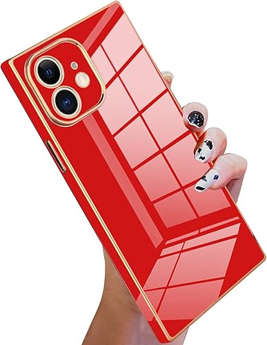 KANGHAR Funda compatible con iPhone 11 de lujo con bonito diseño de chapado de cuerpo completo, antiarañazos, a prueba de golpes, funda protectora