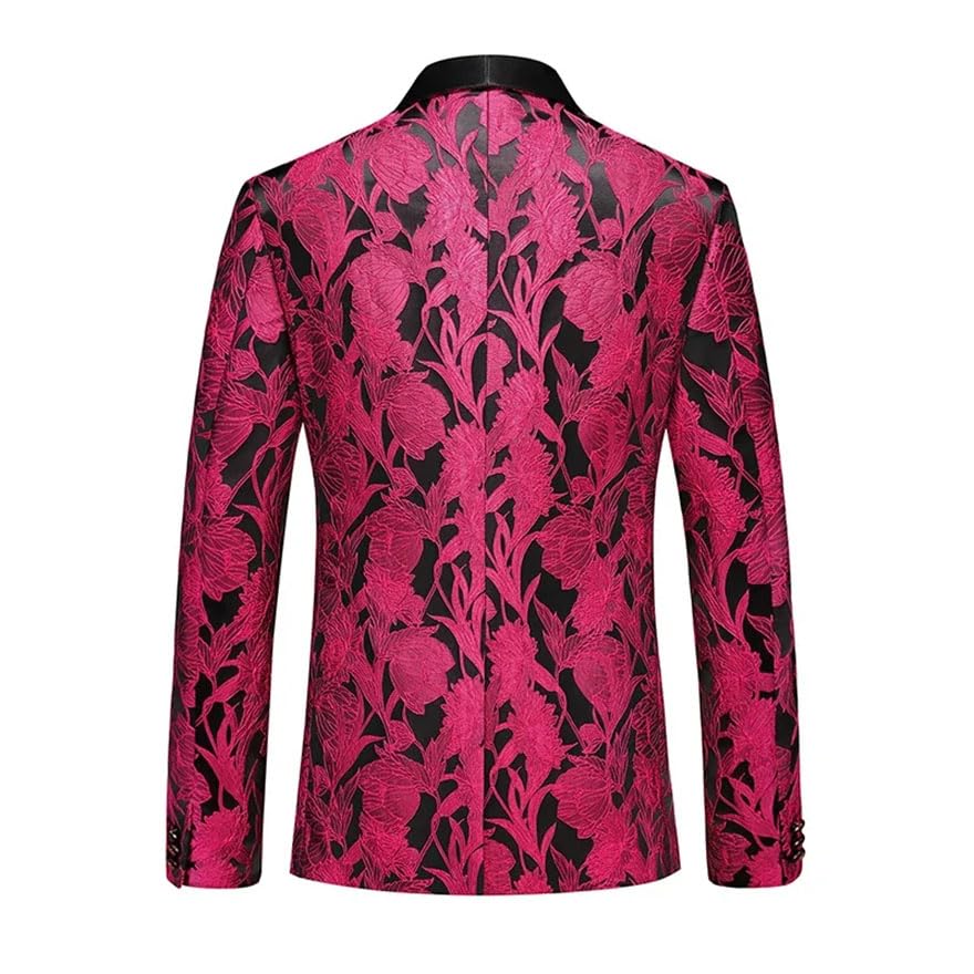 Men Wedding Textured Suit Banquet Party Dress 3 Piece Set Single Breasted Blazer+Vest+Pants Pnnrk S3