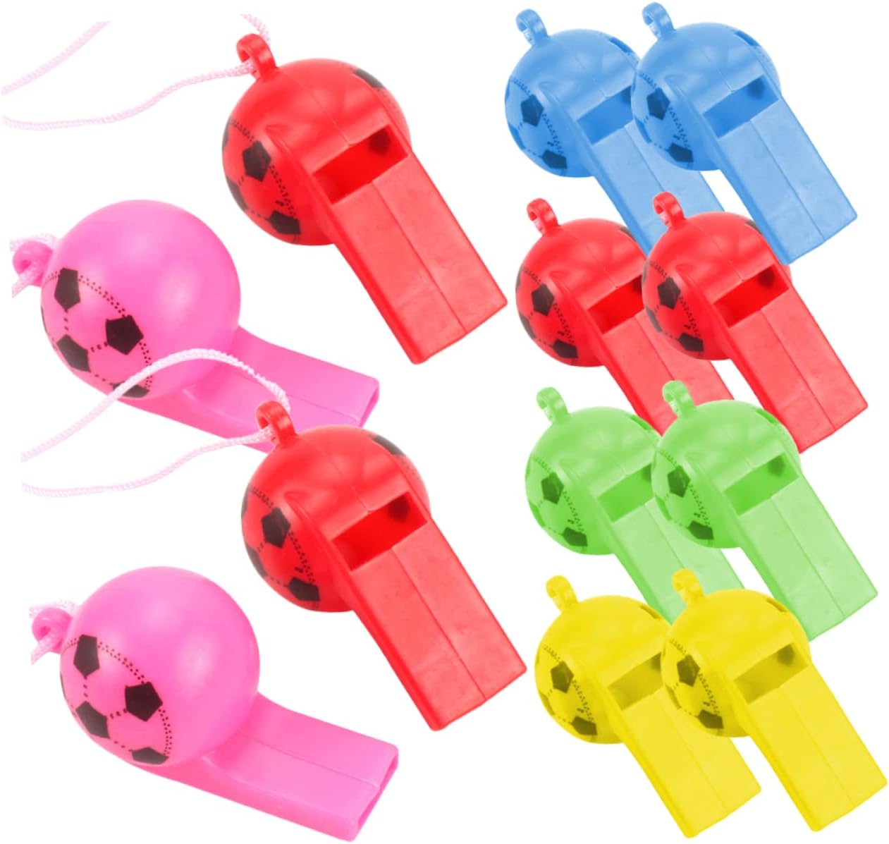 VICASKY 200pcs Professional Referee Whistle Design Whistle for Sports School Athletic Meetings Random Color