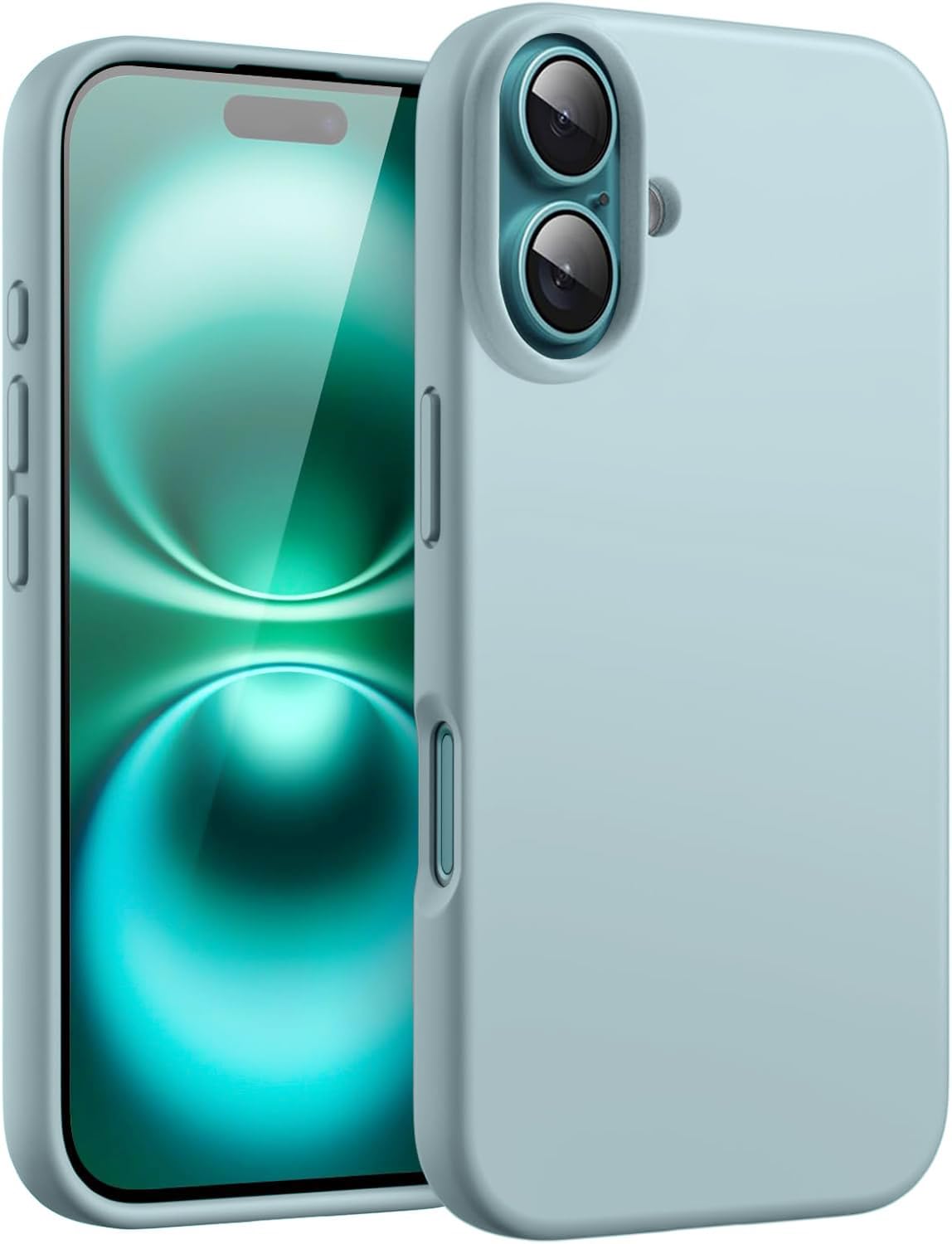 DIZORO Compatible for iPhone 16 Case 6.1, Slim Liquid Silicone 3 Layers Full Covered Soft Gel Rubber Phone Case Protective Cover 6.1 Inch - (Mint.) (B0DGD999LD) Amazon Price History, Amazon Price Tracker