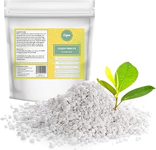 CUQOO 10L Premium Perlite for Plants with Natural Mineral – Perlite Potting Mix to Help Improve Compost Soil for Heavy Roots Perlite Potting Mix for Rooting, Cutting & Potting On (10L)