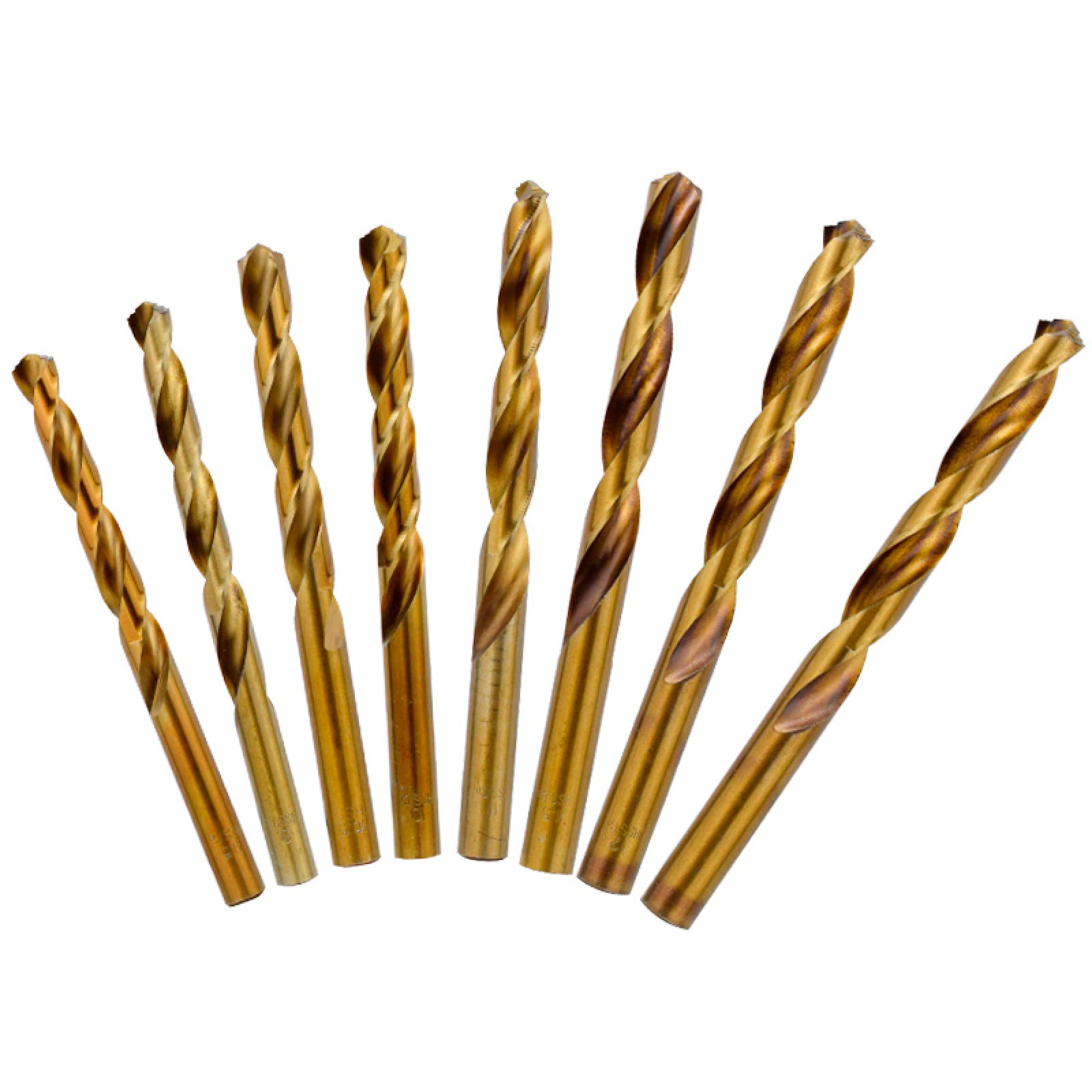 1.0-13mm Set di punte elicoidali 13/19/25 pezzi di punte da trapano per pistola HSS con rivestimento in cobalto per foratura di fori per legno/metallo,25 pezzi (1,0-13)
