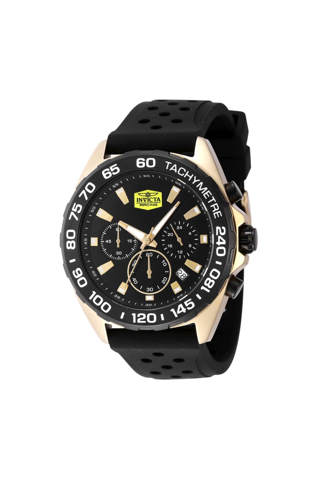 Invicta Racing 48450 - Orologio Uomo Al Quarzo 48mm, Cassa In Plastica, Quadrante Nero