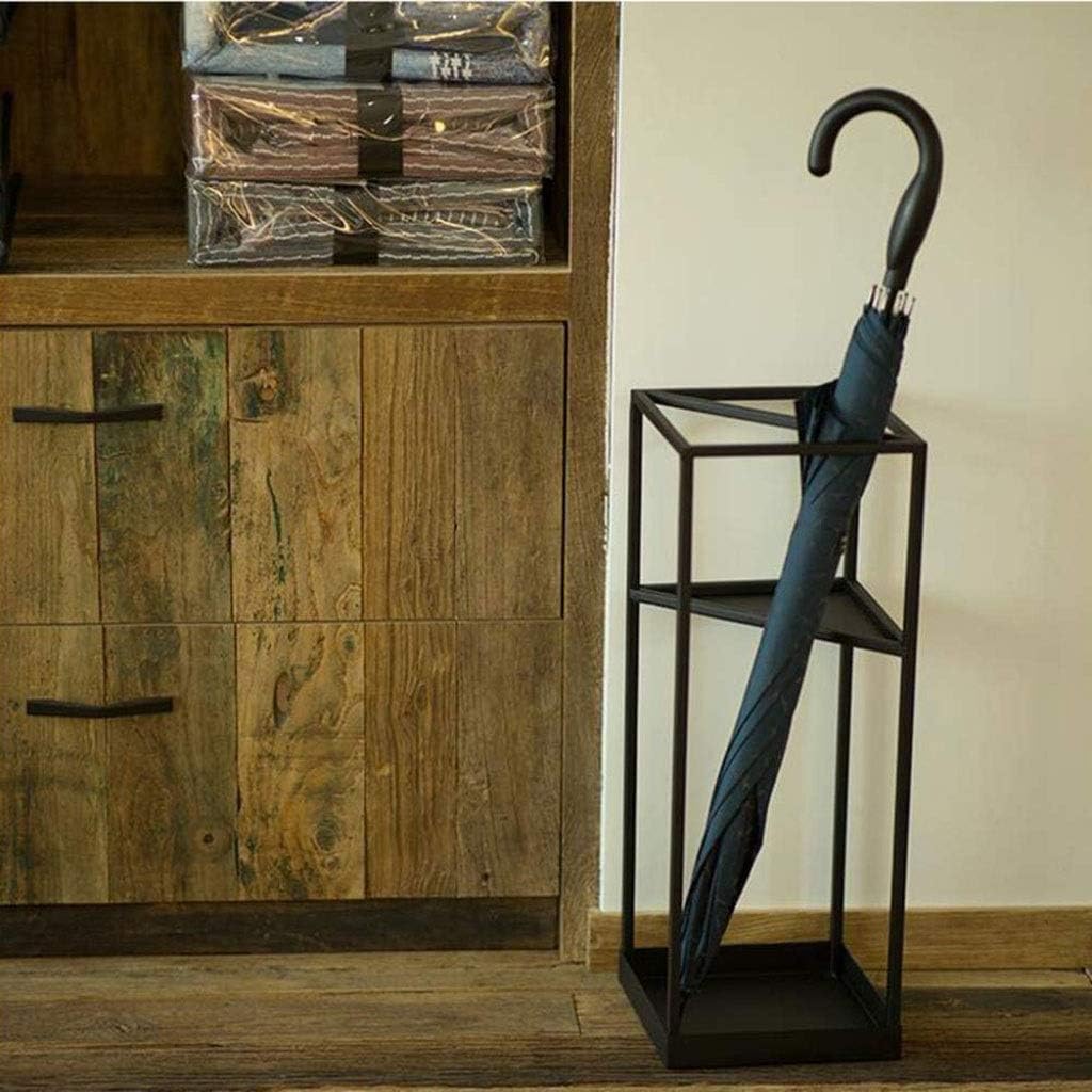Iron Art Umbrella Stand, Decoration Storage Rack Walking Sticks Holder for Hotel Lobby Household Commercial