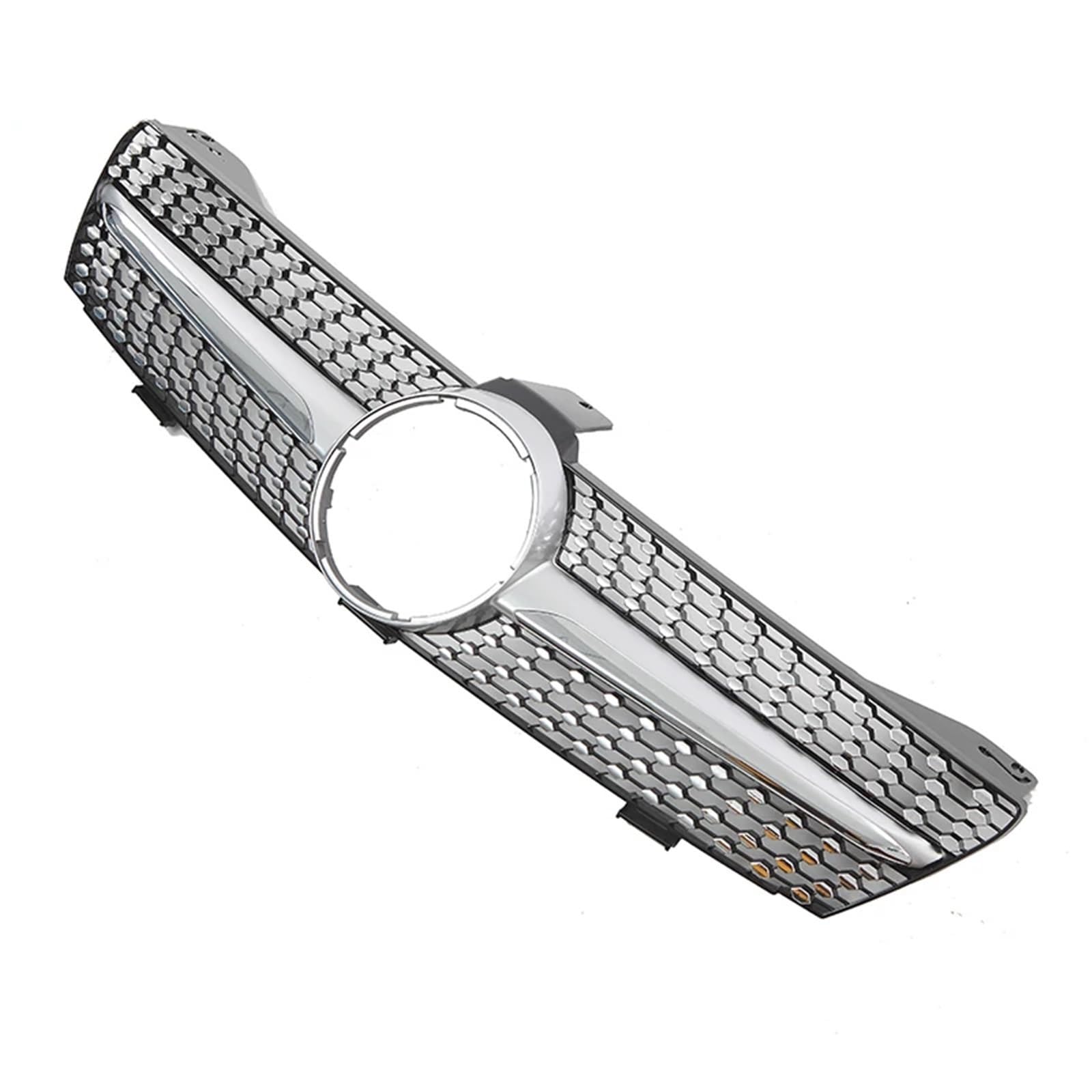 chrome grill przedni Przednia błyszcząca czarna kratka wlotu powietrza w stylu GTR pasująca do Mercedesa Benz CLS W219 CLS350 CLS500 2005-2008 Style Grille zderzaka(AMG-Chrome Black)