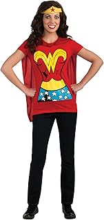 Camiseta de mujer DC Comics Wonder Woman con capa y diadema