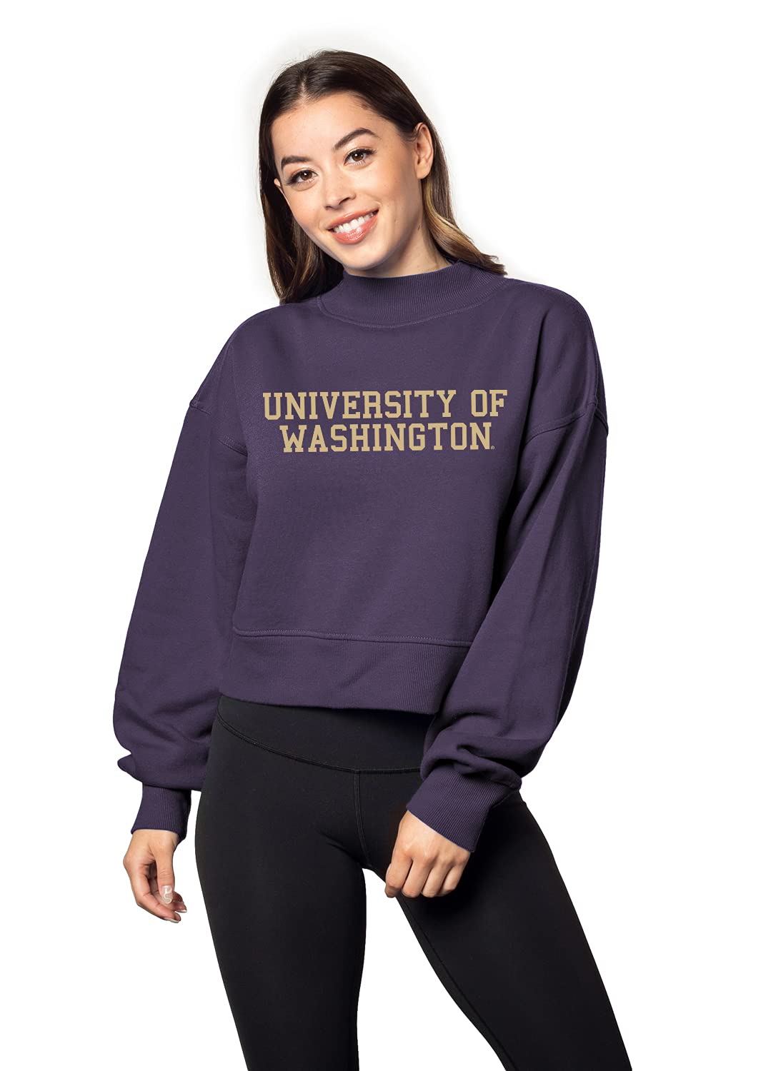 Chicka-d Women's Standard Haily Sweatshirt, Purple, X-Large