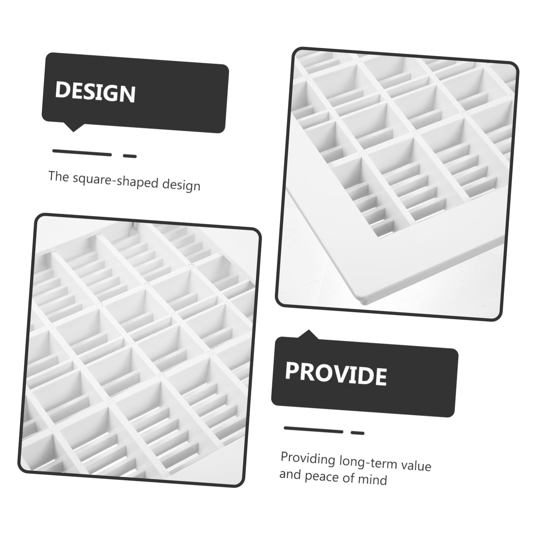 Cubierta Confiable y Seguro de Drenaje de Piscina de Plástico Cuadrada Sumidero de Color Claro para Accesorios de Piscinas Desmontables