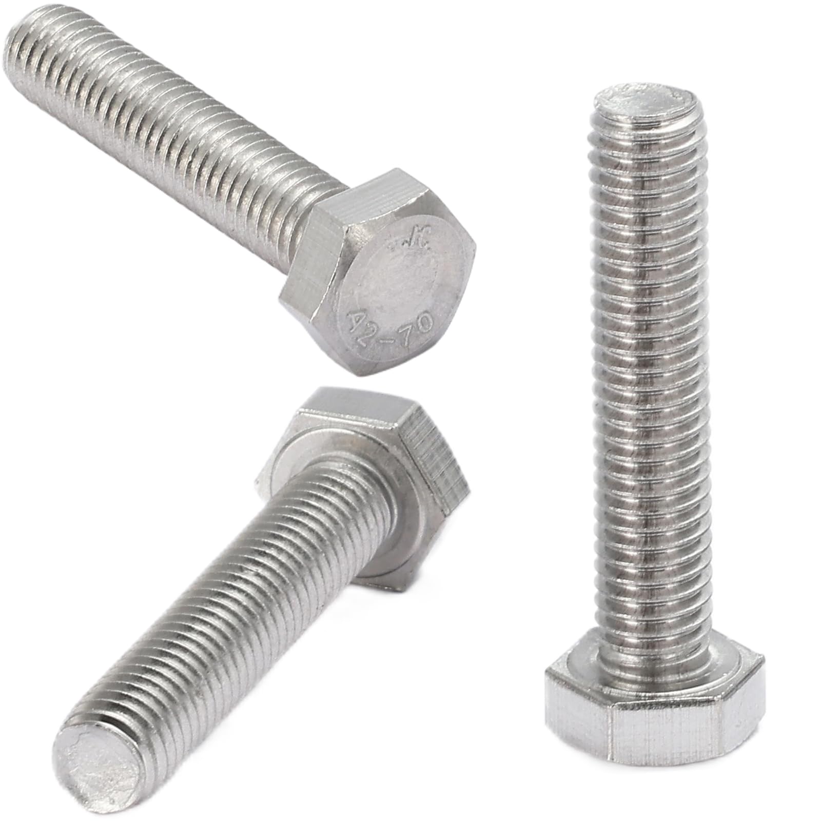AMLOOPH M6 Bolts, M6 X 45mm Hex Head Cap Screws