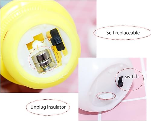 Miniatura 5 de Luz nocturna de hongos, portátil, funciona con pilas, linda luz nocturna Kawaii para niños, regalos de cumpleaños, decoración de mesita de noche,