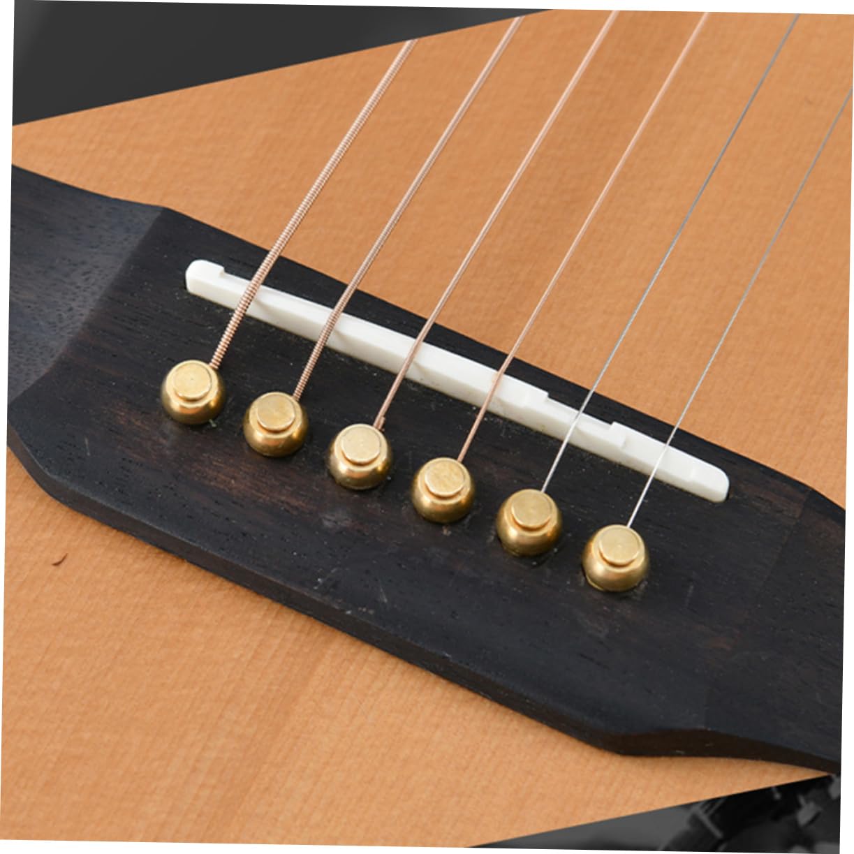 HEMOTON 5 Set Di Piroli Di Accordatura in Ottone Per Chitarra Acustica/elettrica Accessori Per Perni Di Corda 12 Pezzi*5