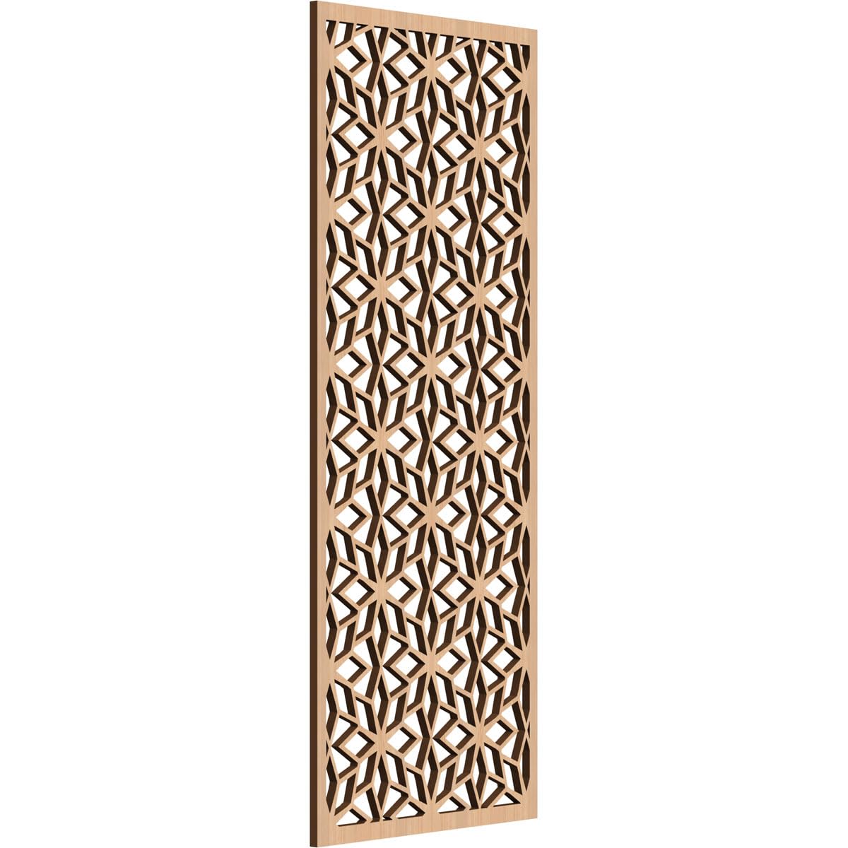 Lake Decorative Pierced Fretwork Wood Wall Panels, 11 3/8"W x 29 3/8"H x 1/4"T, Hickory