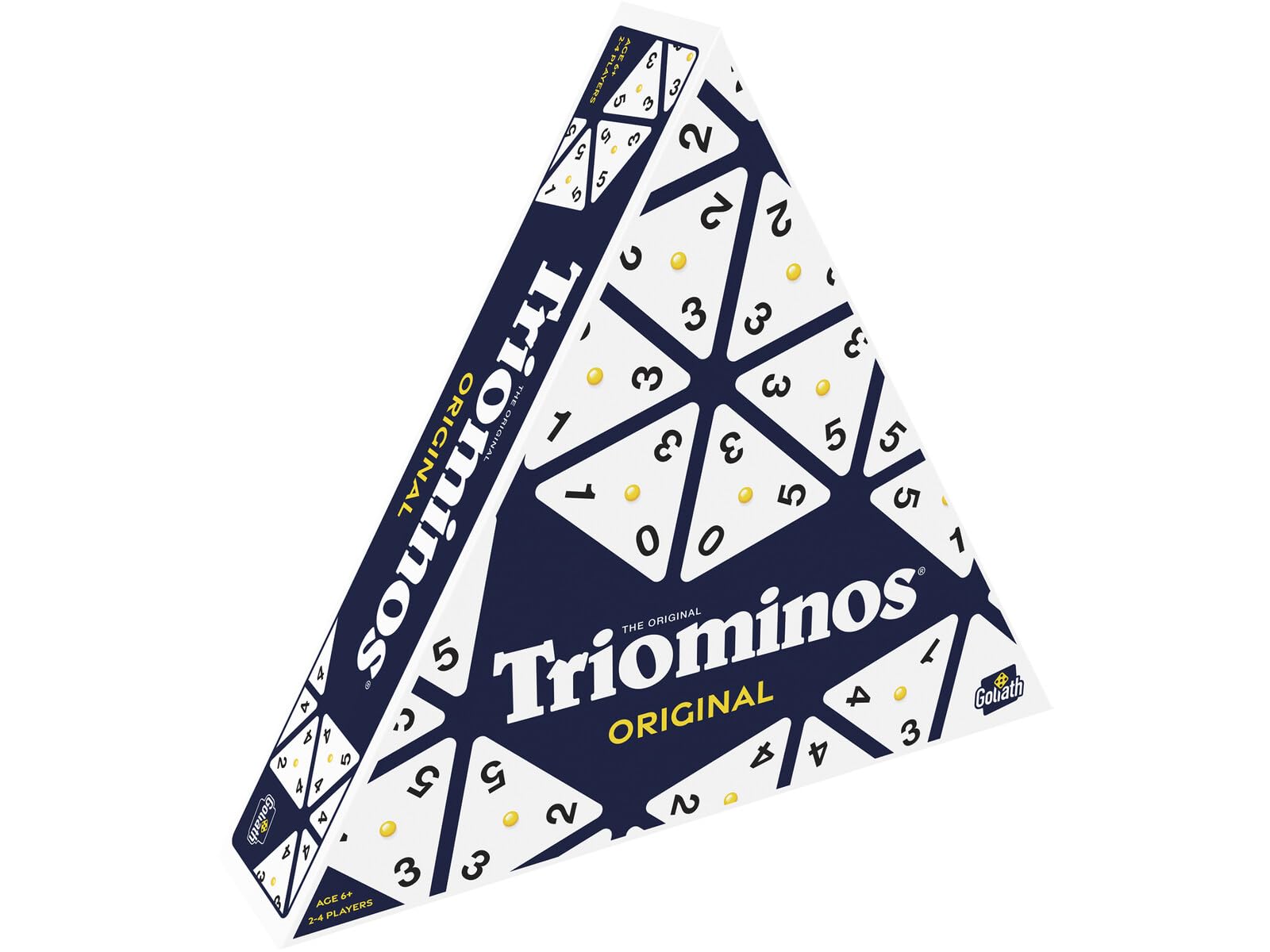 Triominos Original - Strategiczna gra planszowa dla rodziny i dzieci od 6 lat - Trójkątna gra domino - Klasyk od 50 lat - 2-4 graczy - 30 min